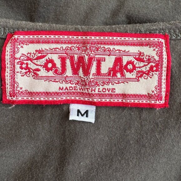 Johnny Was Embroidered Mini Dress Smocked Empire Waist V Neck  Hippie Indie Med - Picture 4 of 5